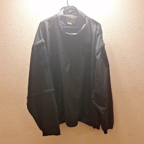 Men's Classic Black Windbreaker - Picture 1 of 7